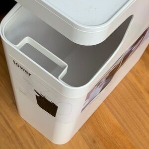 Yamazaki WHITE Trash Can 15 liters YAMAZAKI HOME Tower Side Table Trash Can